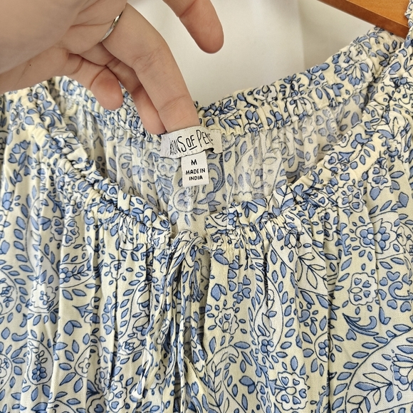 Patrons Of Peace Boho Tiered Tassel Paisley Print Medium Women's - Picture 5 of 9